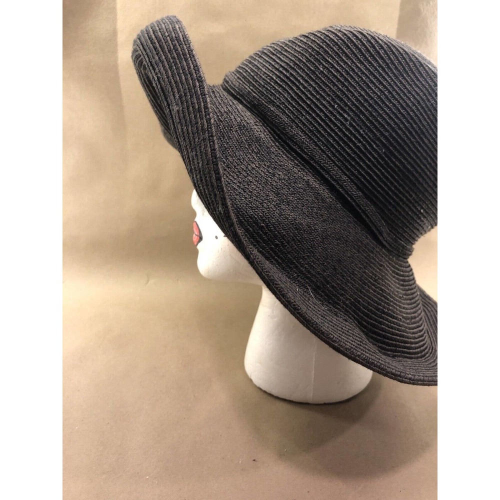 San Diego Hat Co. Packable Sun Hat Large Brim Black One Size